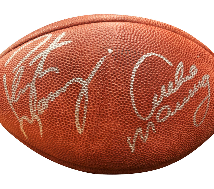 Peyton and Archie Manning Signed Football