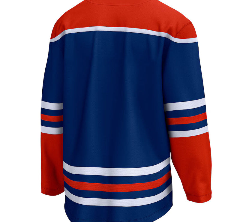 Edmonton Oilers NHL Fanatics Breakaway Home Royal Jersey
