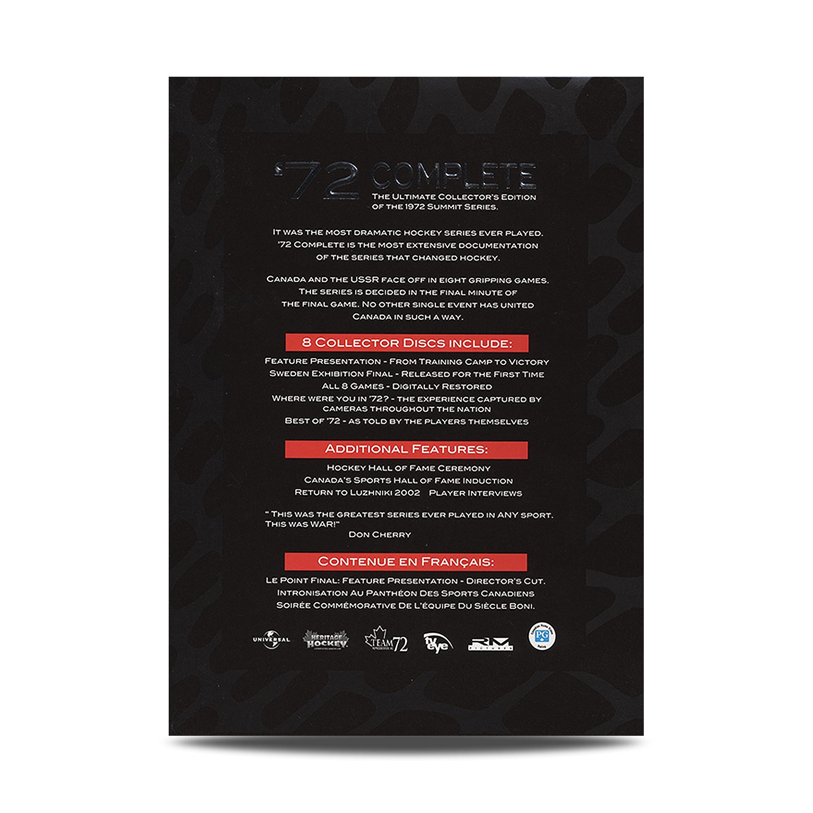 The Ultimate Collector’s Edition DVD Set of the 1972 Summit Series - Heritage Hockey™