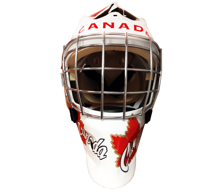 Team Canada 2008 World Juniors Goalie Mask - Signed by Paul Henderson