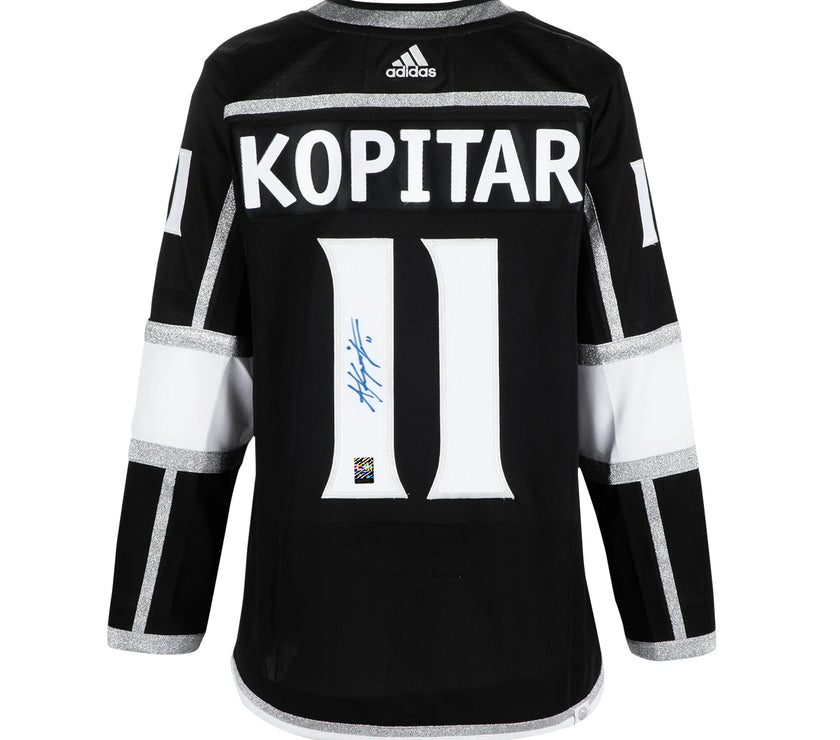 Anze Kopitar Signed Los Angeles Kings Adidas Pro Home Black Jersey