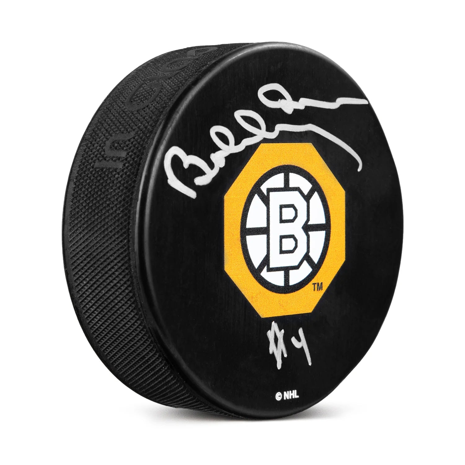 Bobby Orr Signed Boston Bruins Octagon Logo Puck