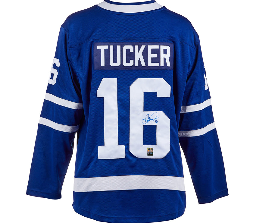Darcy Tucker Signed Toronto Maple Leafs Fanatics Breakaway Home Blue Jersey