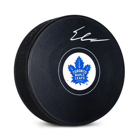 Easton Cowan Signed Toronto Maple Leafs Puck