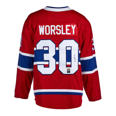 Gump Worsley Signed Montreal Canadiens Jersey