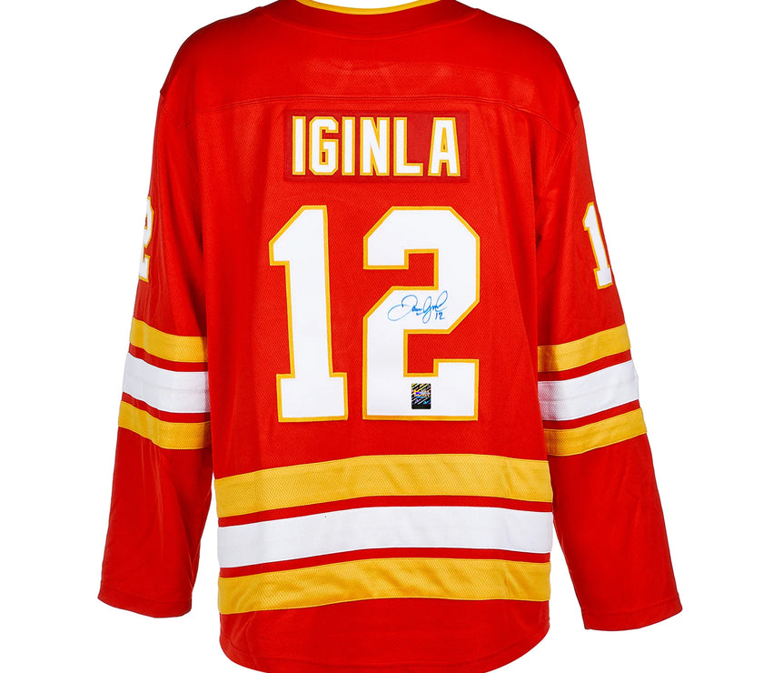Jarome Iginla Signed Calgary Flames Fanatics Breakaway Home Red Jersey
