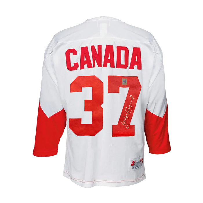 Jocelyn Guevremont Signed Team Canada 1972 Summit Series Away White Jersey