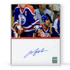 Mark Messier a signé la photo du banc des Oilers d'Edmonton 8 x 10