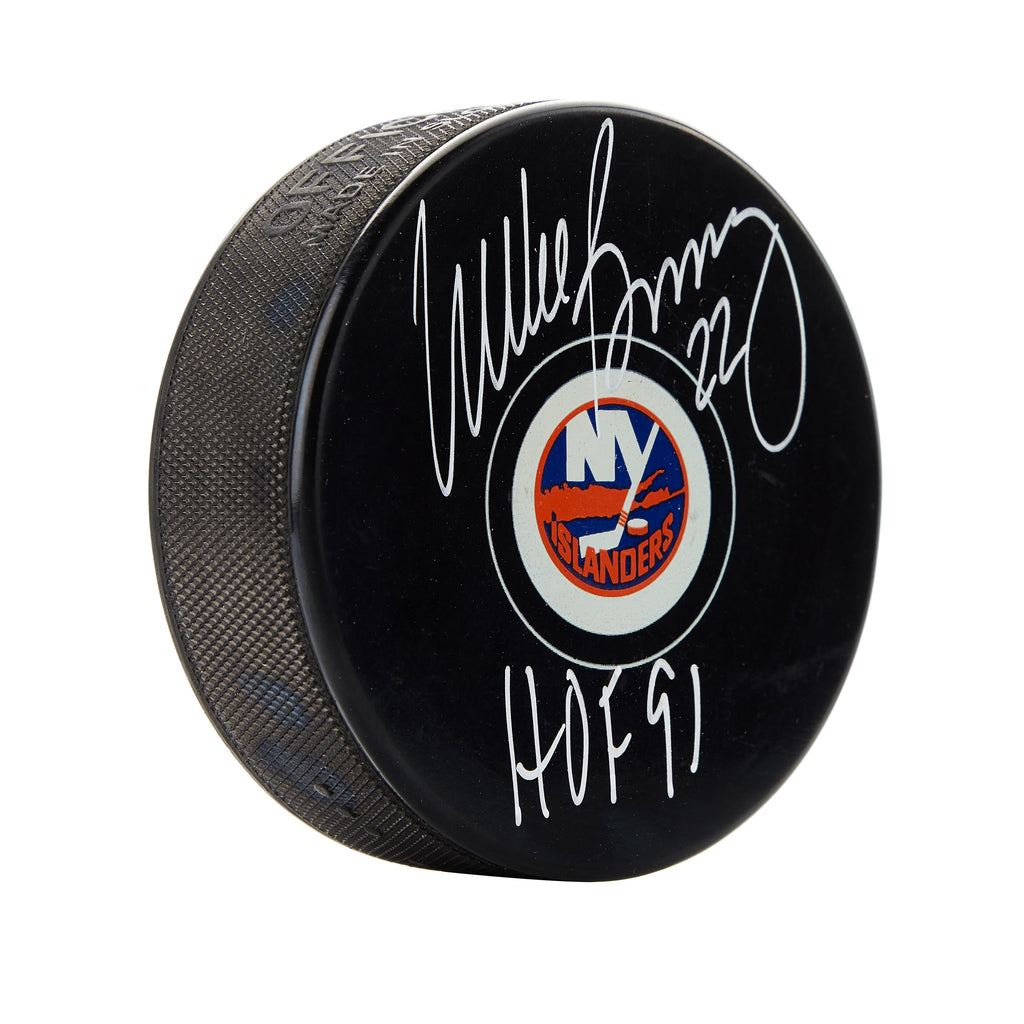 Rondelle signée par Mike Bossy des Islanders de New York