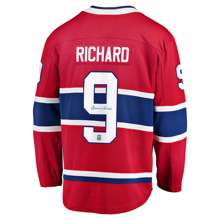 Maurice Richard Signed Montreal Canadiens Fanatics Breakaway Home Red Jersey