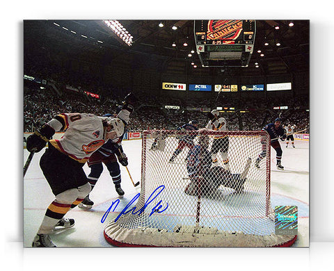 Pavel Bure a signé la photo 8 x 10 du but de la finale des Canucks de Vancouver 1994