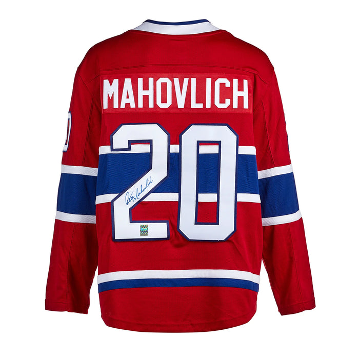 Peter Mahovlich Signed Montreal Canadiens Fanatics Breakaway Home Red Jersey