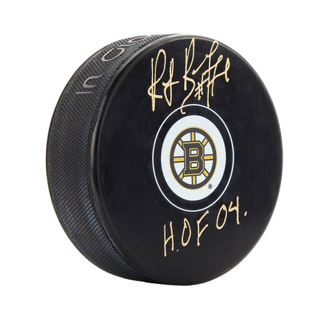 Rondelle signée par Ray Bourque des Bruins de Boston
