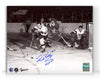 Red Kelly Signed Detroit Red Wings Vintage Action 8X10 Photo