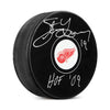 Steve Yzerman Signed Detroit Red Wings Puck with HOF Note