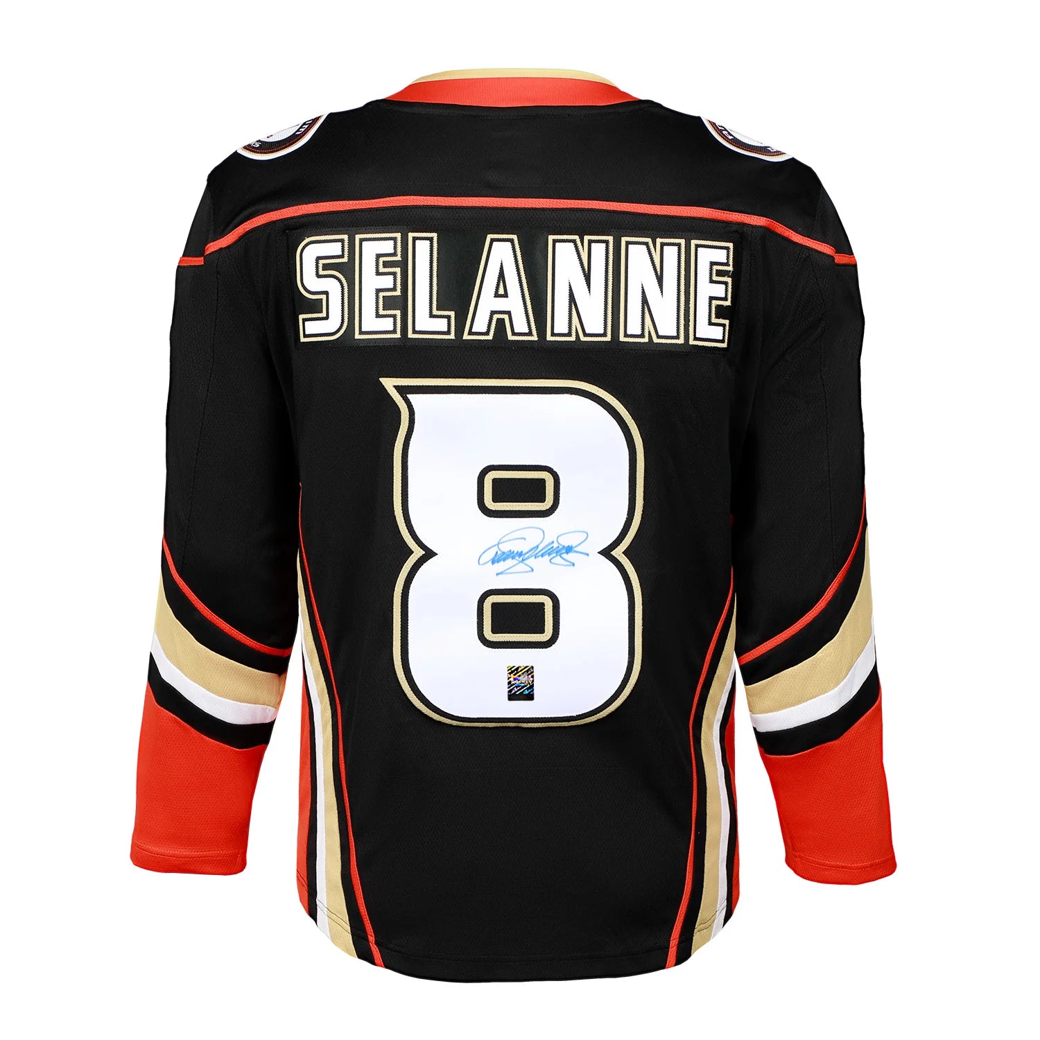 Teemu Selanne Signed Anaheim Ducks Fanatics Breakaway Home Black Jersey