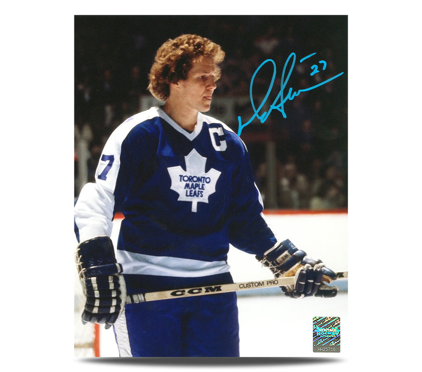 Darryl Sittler Signed Toronto Maple Leafs Portrait 8X10 Photo