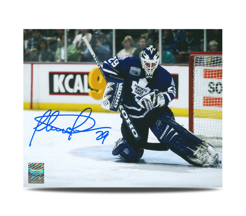 Felix Potvin Signed Toronto Maple Leafs Glove Save 8X10 Photo