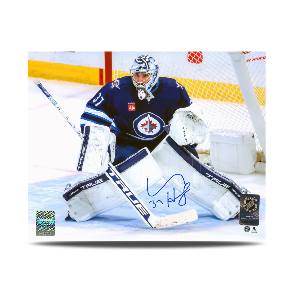 Connor Hellebuyck Signed Winnipeg Jets Goalie 8X10 Photo