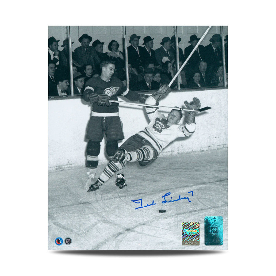 Ted Lindsay Signed Detroit Red Wings Hit 8X10 Photo