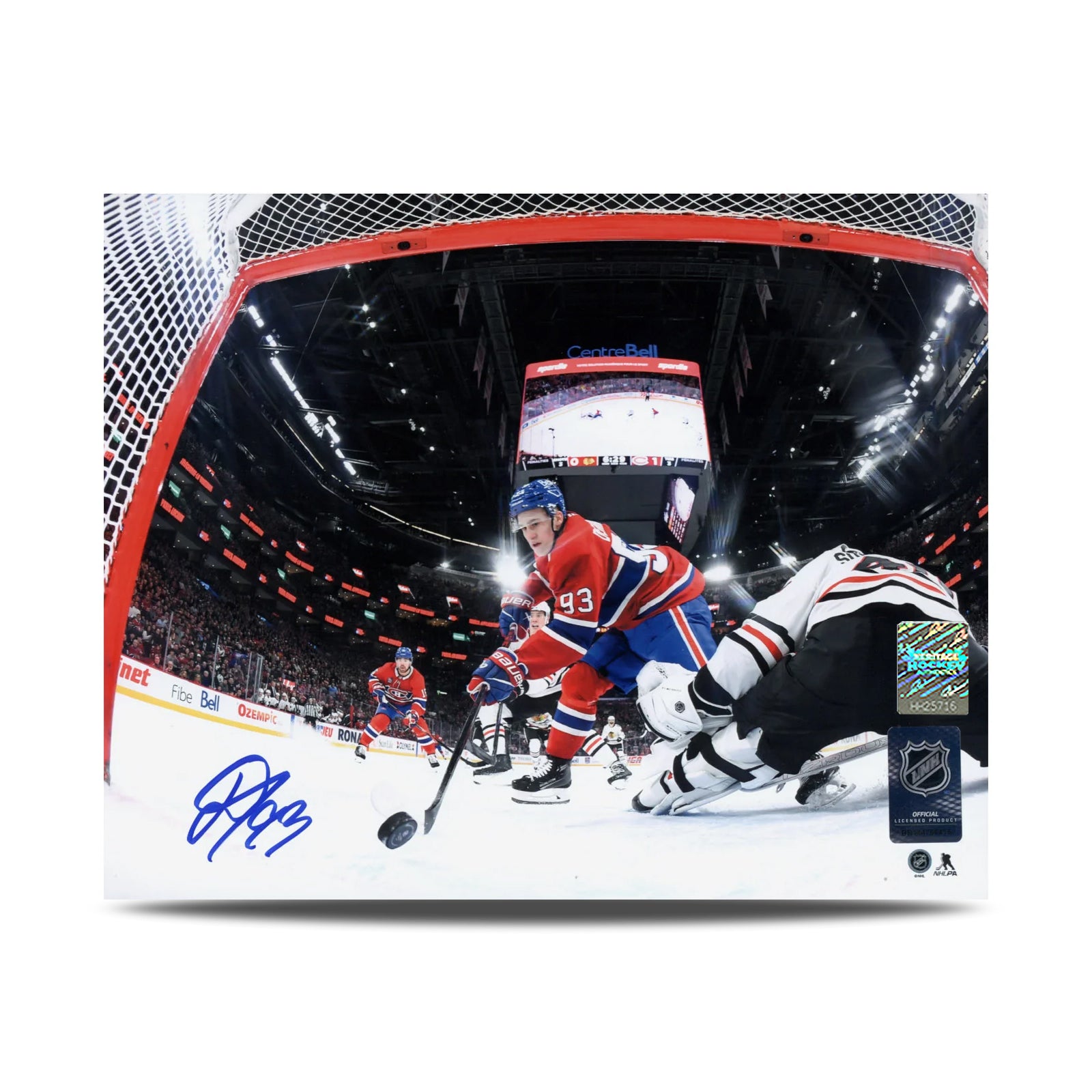 Ivan Demidov Signed Montreal Canadiens 1st NHL Goal 8X10 Photo