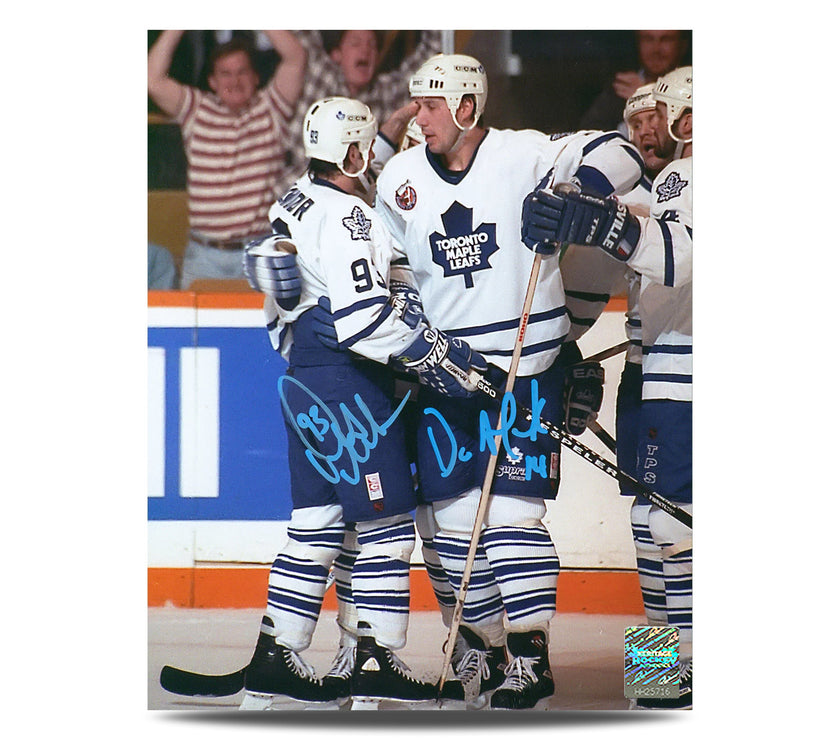 Doug Gilmour & Dave Andreychuk Dual Signed Toronto Maple Leafs 8X10 Photo