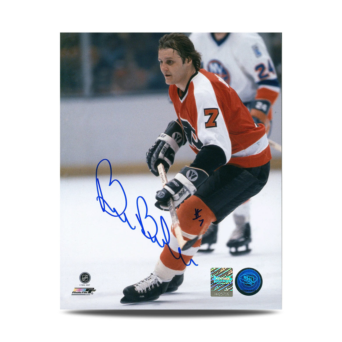 Bill Barber Signed Philadelphia Flyers Focused 8X10 Photo