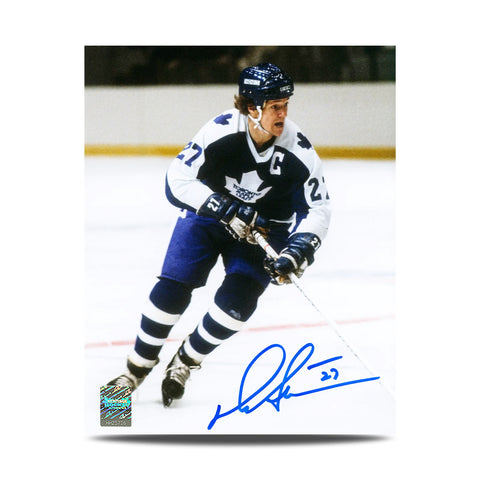 Darryl Sittler a signé la photo du capitaine des Maple Leafs de Toronto 8 x 10