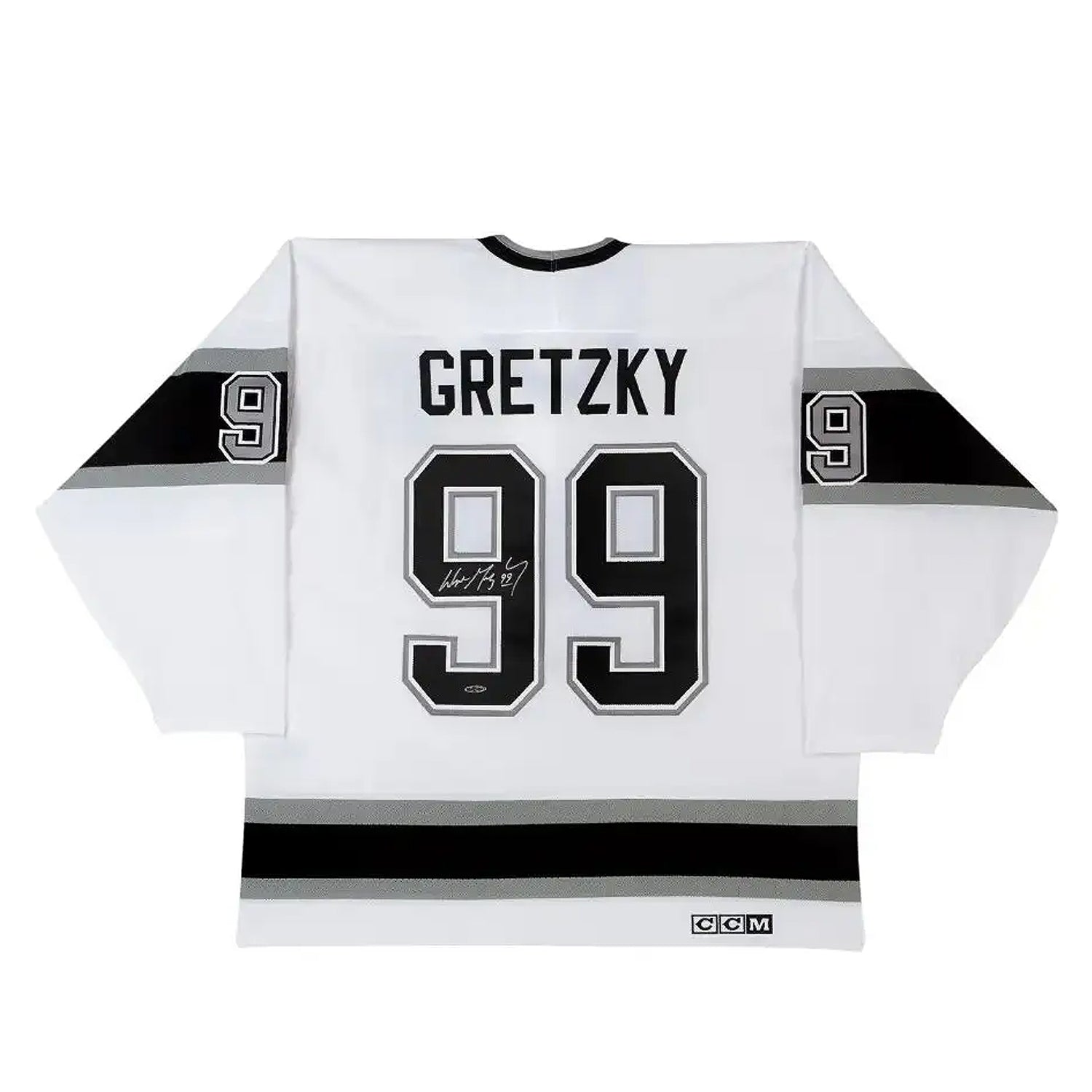 Wayne Gretzky Signed Los Angeles Kings CCM Replica Vintage White Jersey