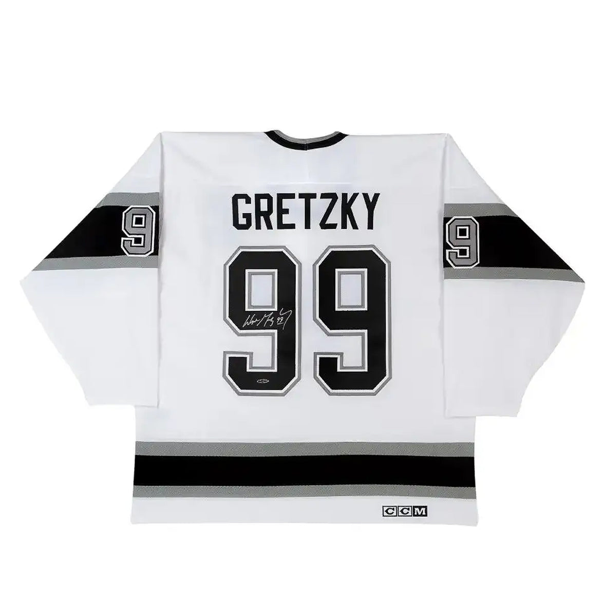 Wayne Gretzky Signed Los Angeles Kings CCM Replica Vintage White Jersey