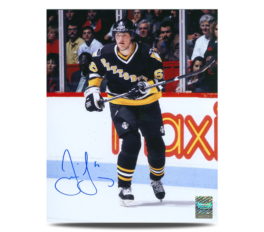 Jaromir Jagr Signed Pittsburgh Penguins Game Action 8X10 Photo