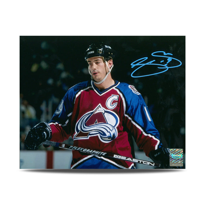 Joe Sakic Signed Colorado Avalanche Intensity 8X10 Photo
