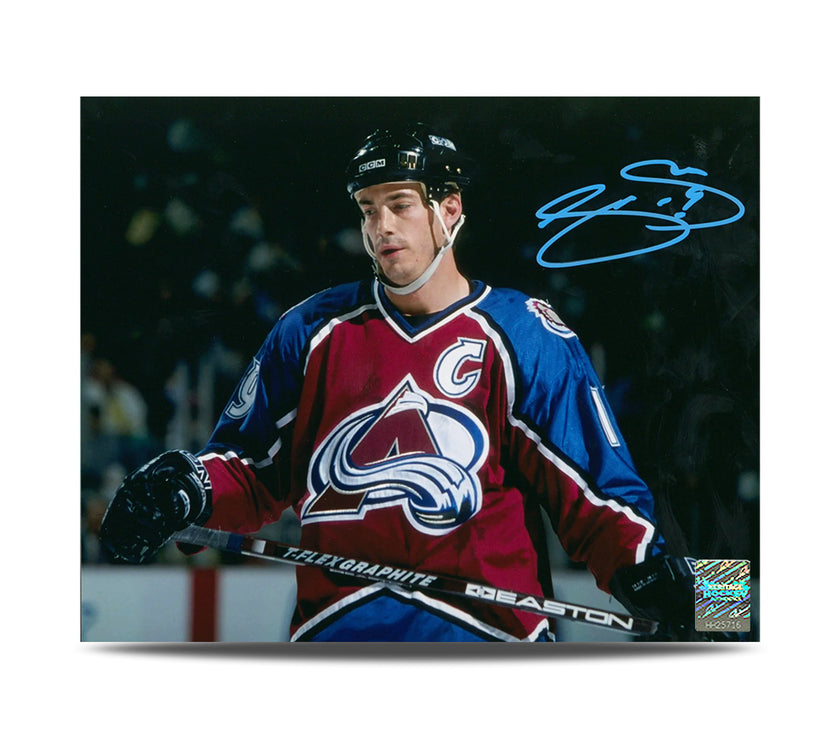 Joe Sakic Signed Colorado Avalanche Intensity 8X10 Photo