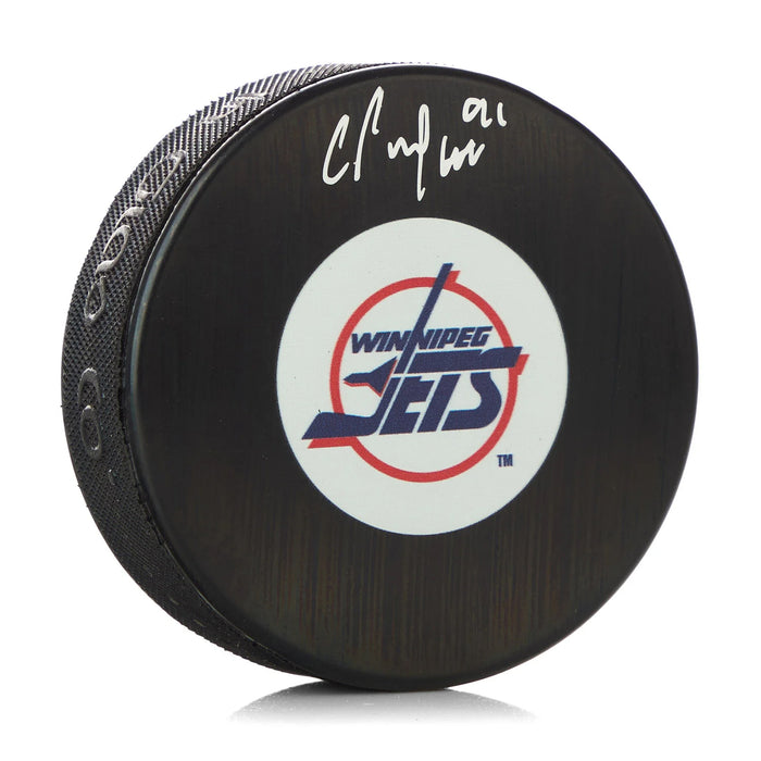 Cole Perfetti Signed Winnipeg Jets Vintage Puck
