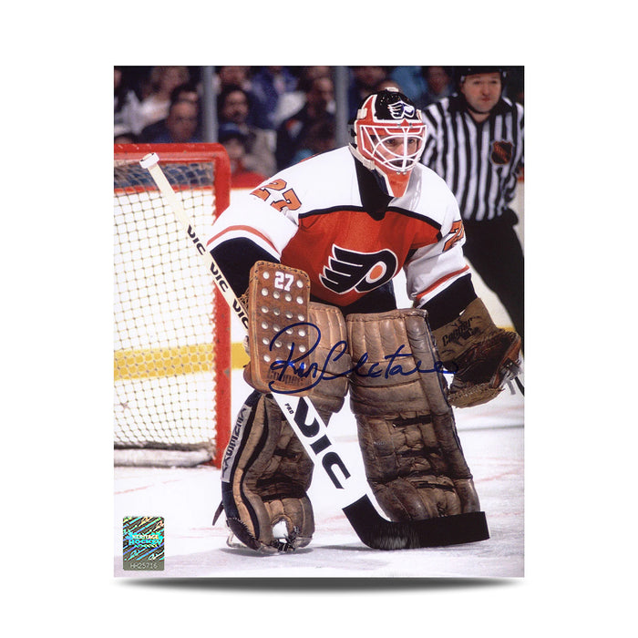 Ron Hextall Signed Philadelphia Flyers Goalie 8X10 Photo