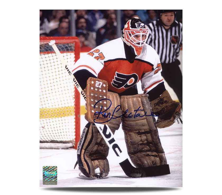Ron Hextall Signed Philadelphia Flyers Goalie 8X10 Photo