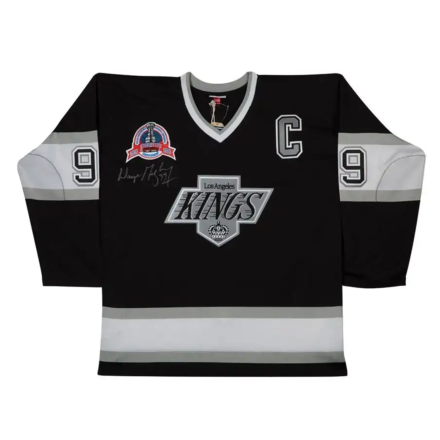 Wayne Gretzky Signed Los Angeles Kings Mitchell & Ness Authentic 1992-93 Black Jersey