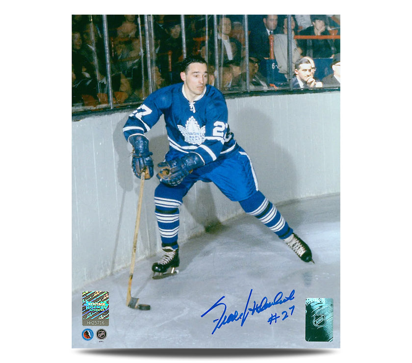 Frank Mahovlich Signed Toronto Maple Leafs Game Action 8X10 Photo
