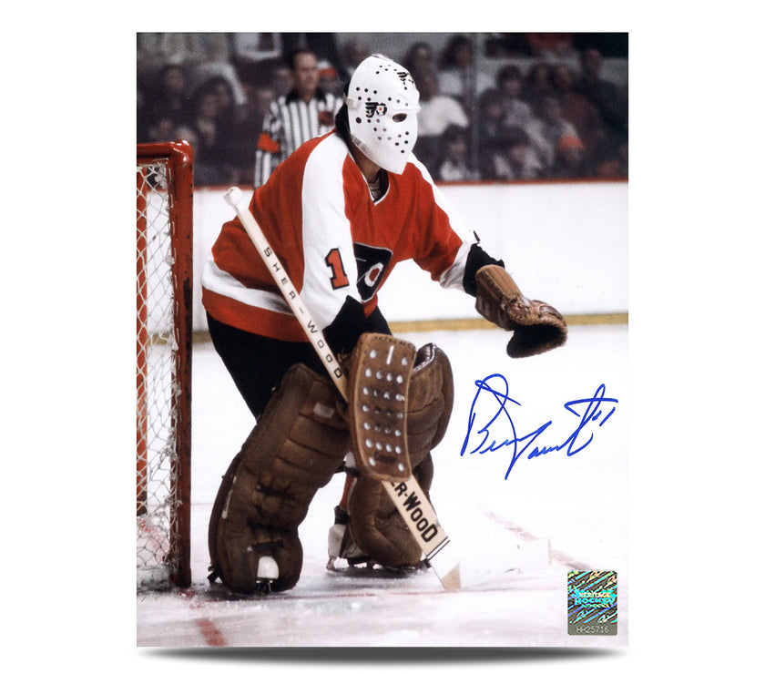 Bernie Parent Signed Philadelphia Flyers Focused 8X10 Photo