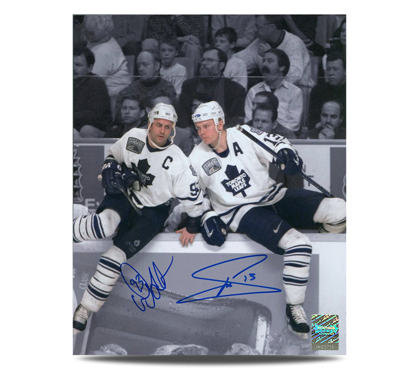 Doug Gilmour & Mats Sundin Dual Signed Toronto Maple Leafs 8X10 Photo