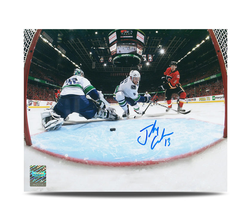 Johnny Gaudreau Signed Calgary Flames Netcam 8X10 Photo