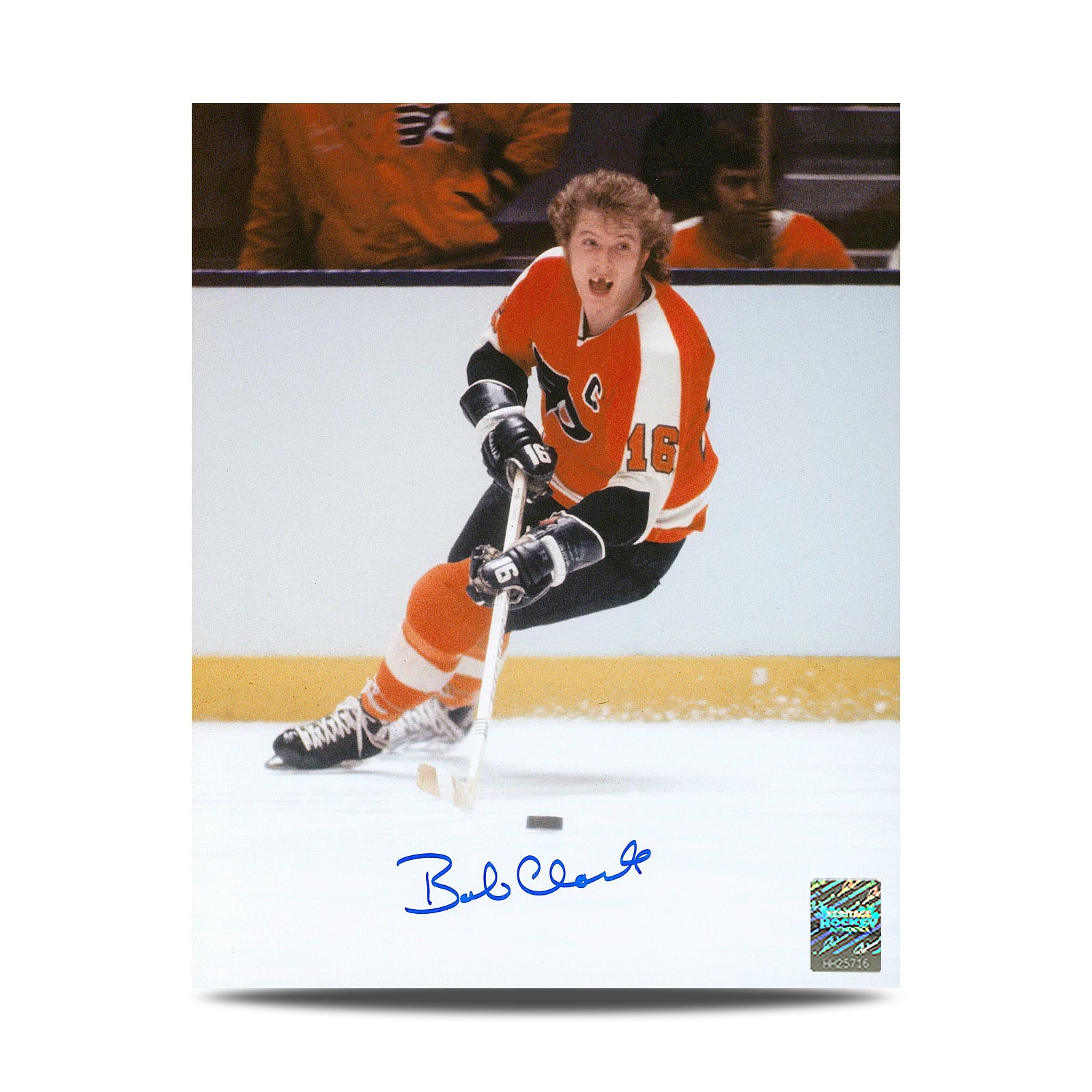 Bobby Clarke Signed Philadelphia Flyers Toothless 8X10 Photo