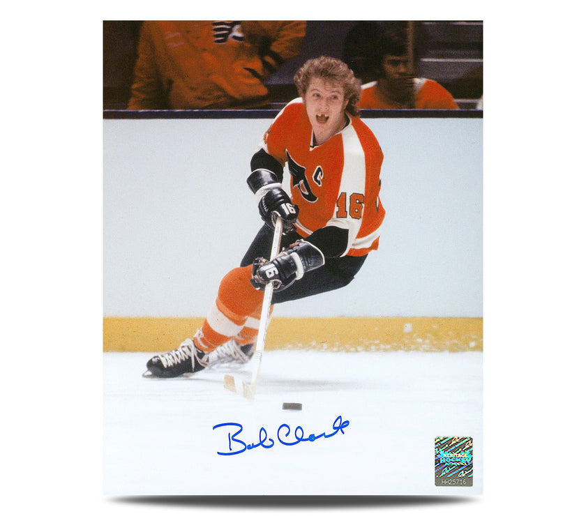 Bobby Clarke Signed Philadelphia Flyers Toothless 8X10 Photo