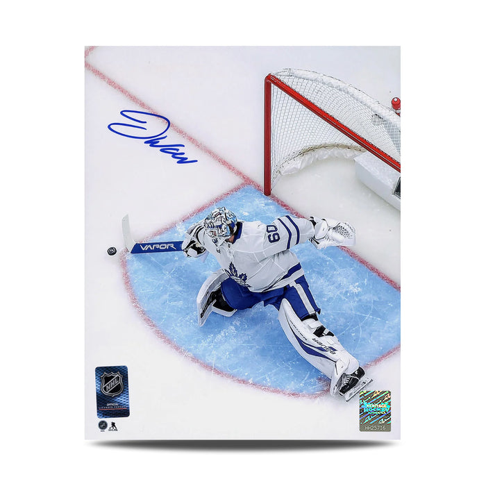 Joseph Woll Signed Toronto Maple Leafs Aerial Crease View 8X10 Photo