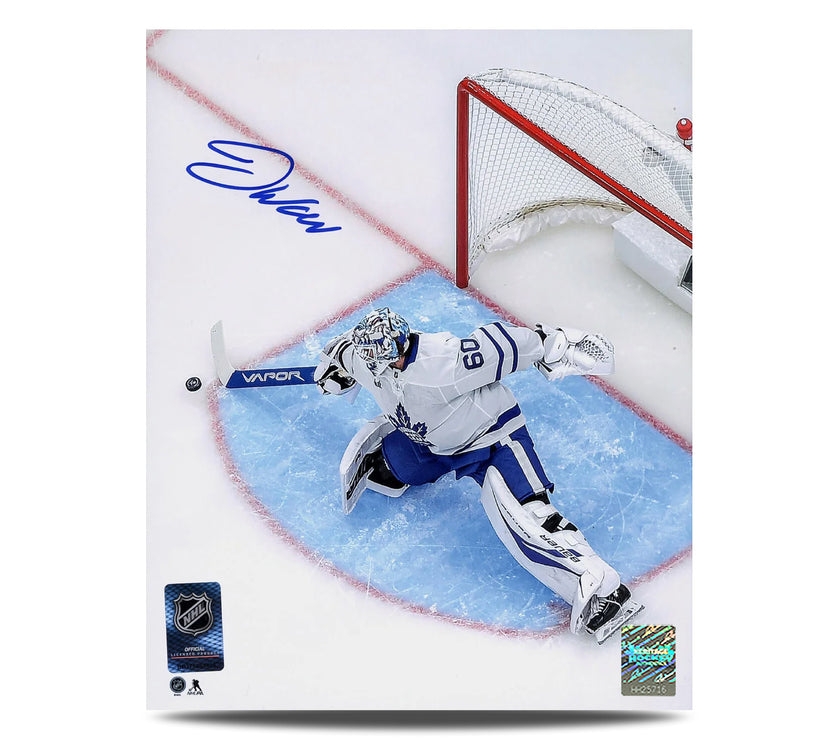 Joseph Woll Signed Toronto Maple Leafs Aerial Crease View 8X10 Photo
