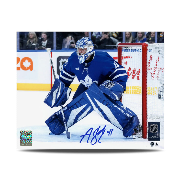 Fotografía de 8 x 10 firmada por Darryl Sittler, capitán de los Toronto Maple Leafs