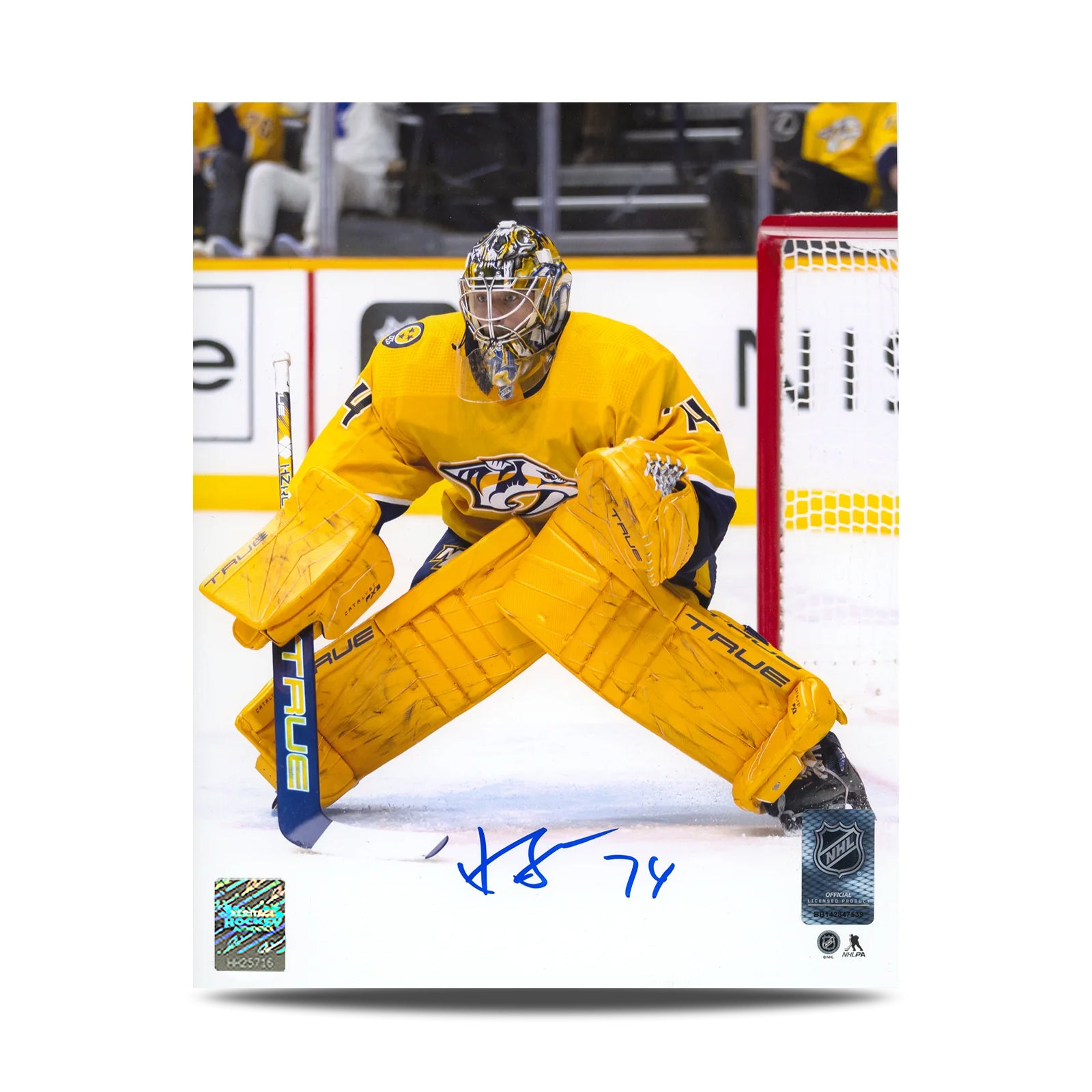 Juuse Saros Signed Nashville Predators Goalie 8X10 Photo
