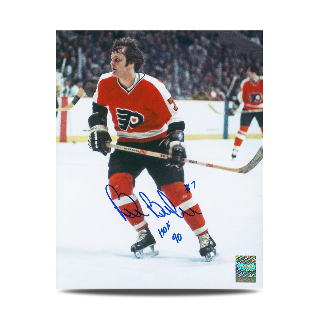 Bill Barber Signed Philadelphia Flyers Action 8X10 Photo with HOF Note