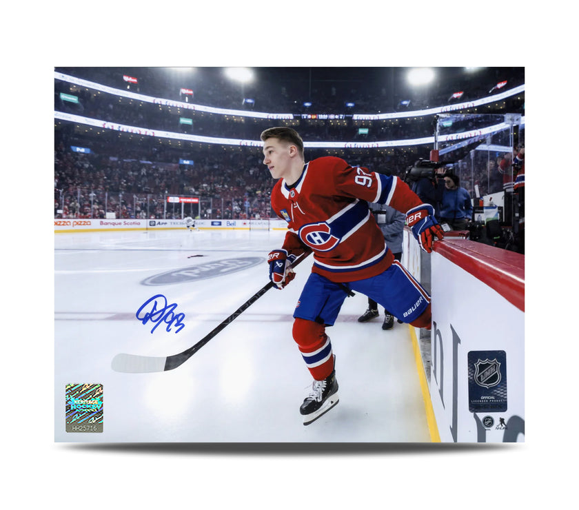 Ivan Demidov Signed Montreal Canadiens 1st NHL First Step 8X10 Photo