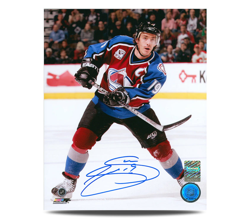 Joe Sakic Signed Colorado Avalanche Captain 8X10 Photo